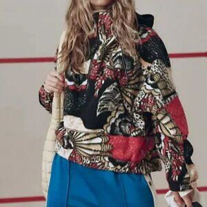 FP Movement Wild and Free Printed Fleece Pullover, size Small